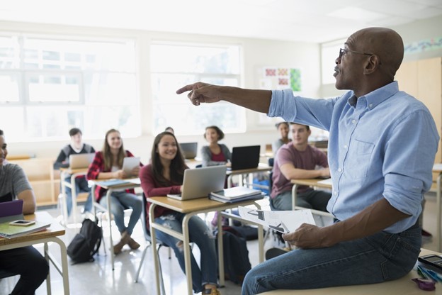 teacher and students